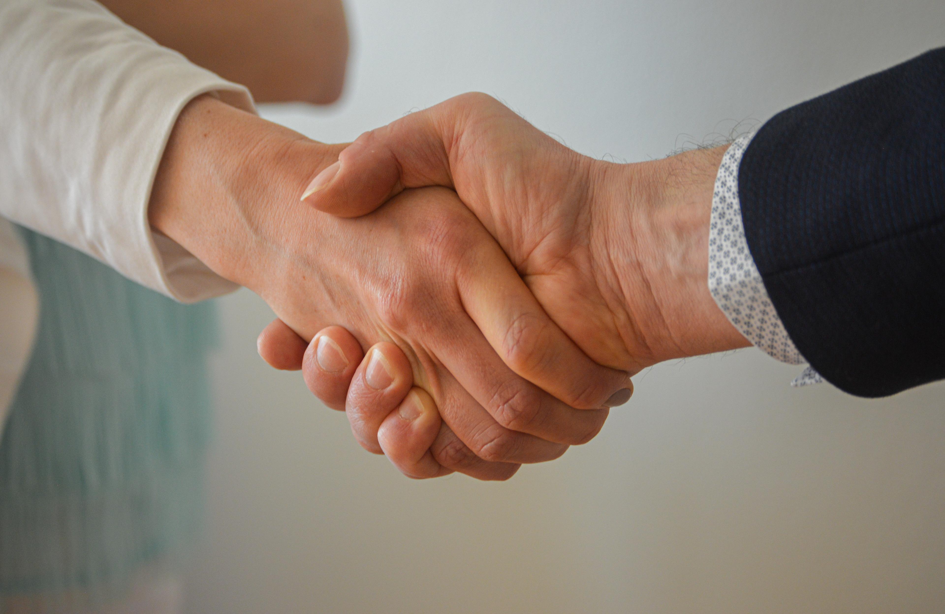 Hands together